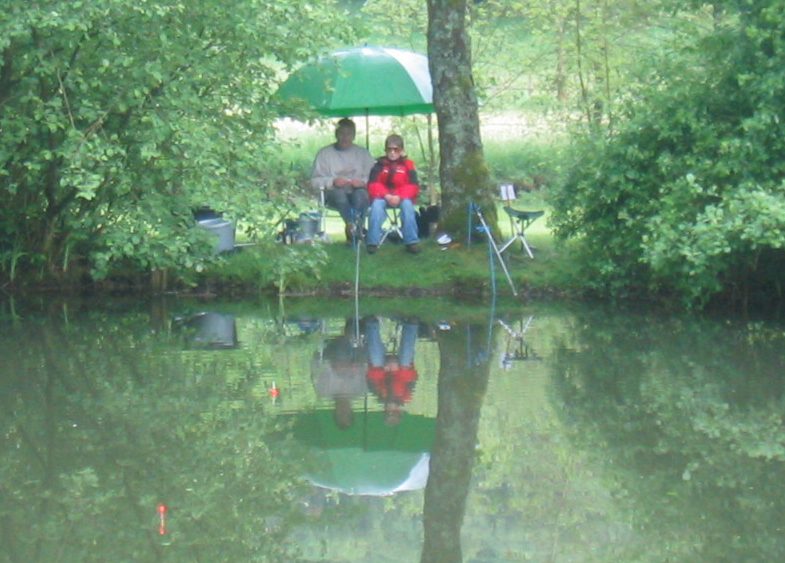 Abangeln der Kurteiche Kurpark Saalhausen